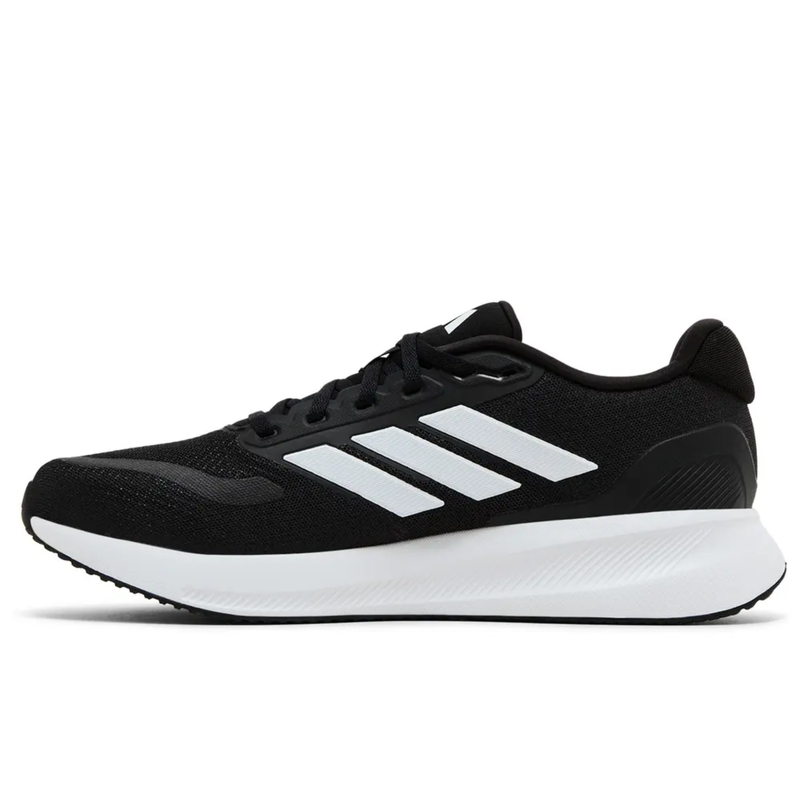 Zapatillas Adidas Runfalcon 5 Wide para hombre, color negro y blanco, IE0552 (sin caja)