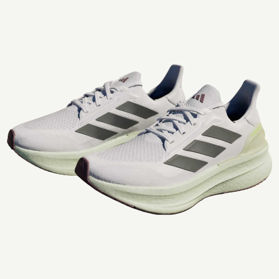 Adidas Men's White/Linen Green Ultraboost 5X Sneakers, IH3107 (No Box)