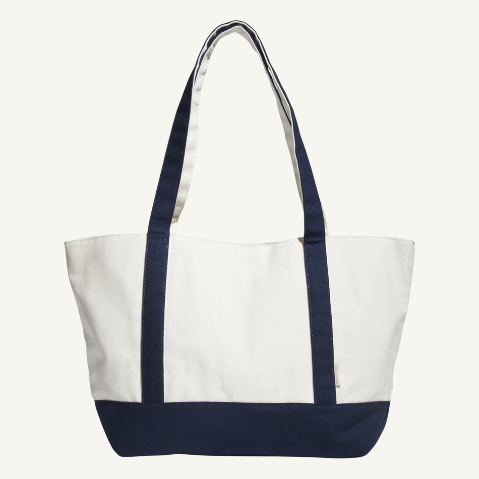 Adidas Originals Women's White/Navy Trefoil Canvas Court Tote Bag, KL3550