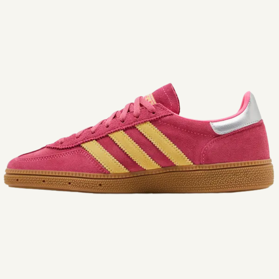 Adidas Originals Women's Pink/Yellow Handball Spezial Sneakers, JI1407 (No Box)
