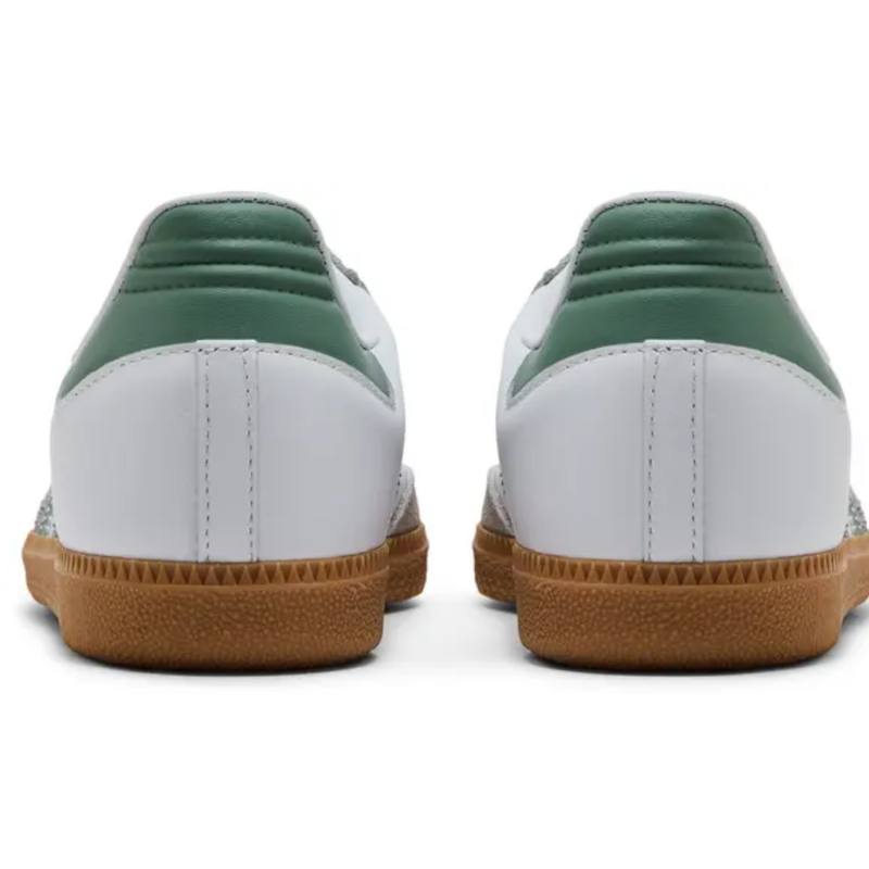 Adidas Originals Kid's White/Silver Green Samba OG Sneakers, JP5479 (No Box)