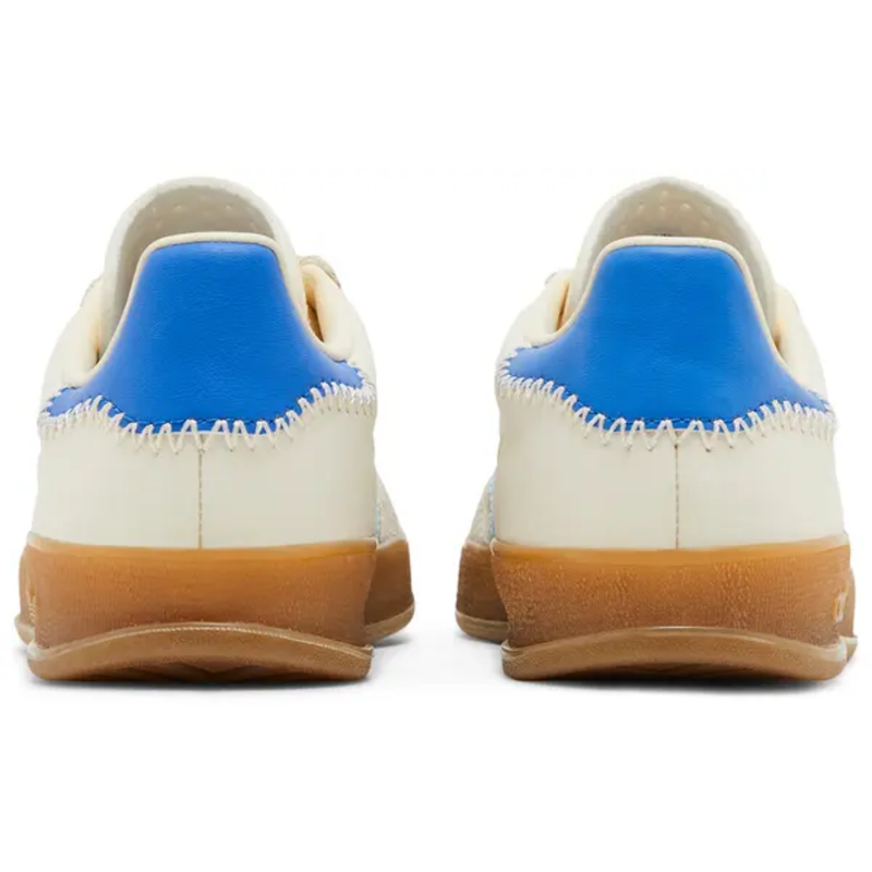 Adidas Originals Men's Cream/Blue Gazelle Indoor Sneakers, JI2004 (No Box)