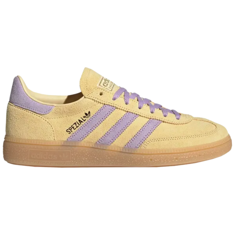 Zapatillas de balonmano Adidas Originals para mujer, color amarillo/ciruela, JR3617 (sin caja)