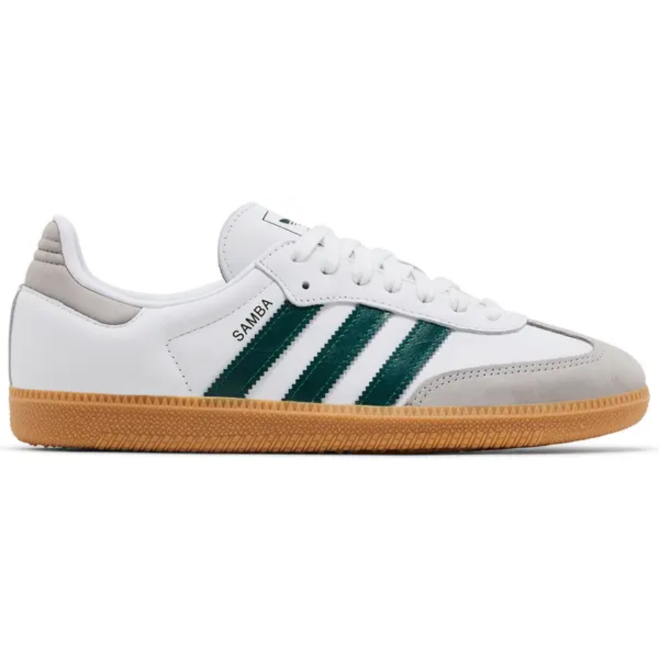 Zapatillas Adidas Originals Samba OG blancas/verdes para mujer, JI2724 (sin caja)