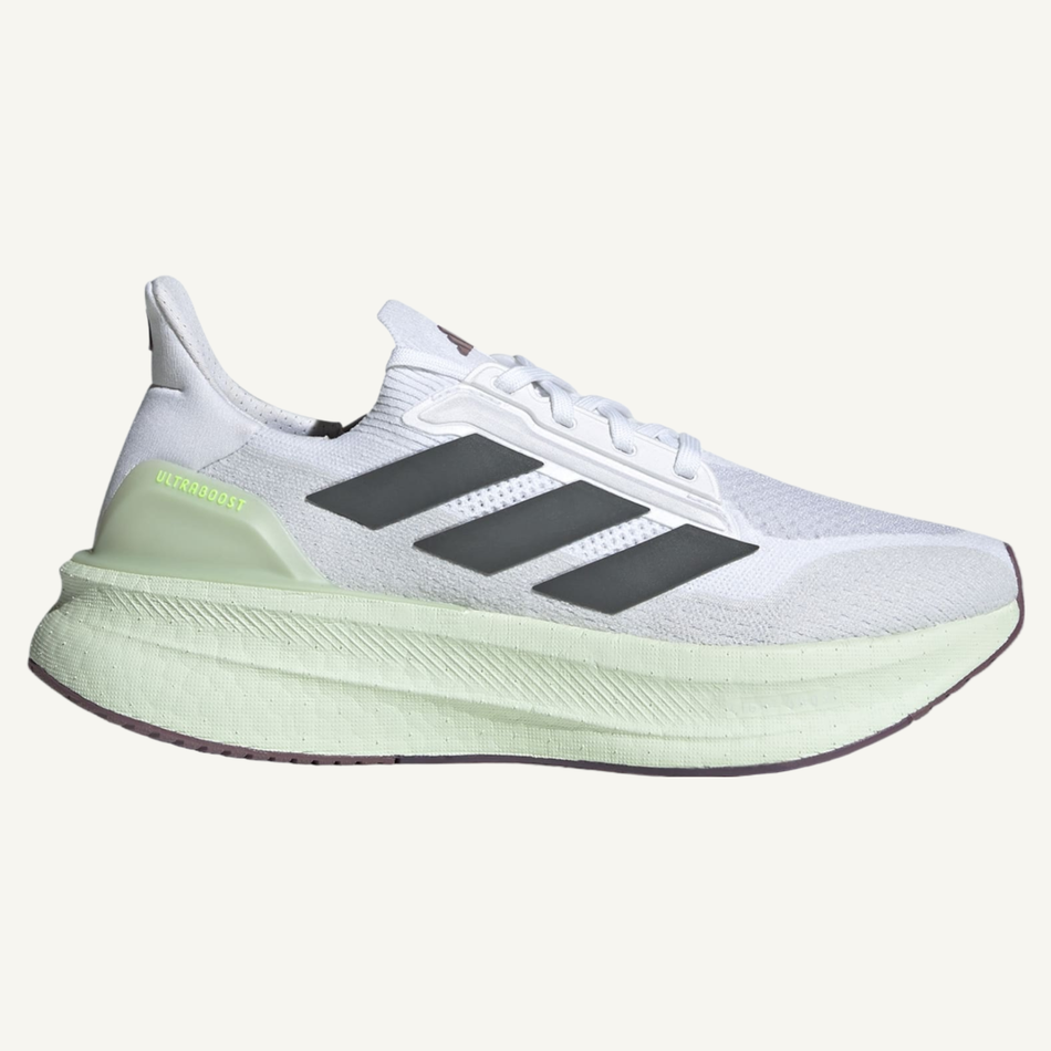 Adidas Men's White/Linen Green Ultraboost 5X Sneakers, IH3107 (No Box)