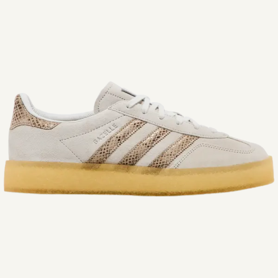 Zapatillas de interior Adidas Originals Gazelle 'Kithmas' en color crema para hombre, JS1754 (sin caja)