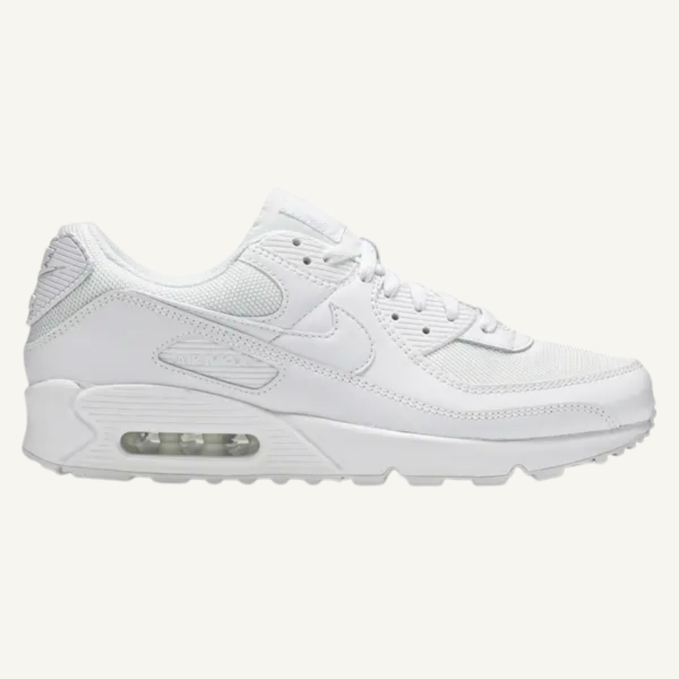 Nike Men's Triple White Air Max 90 Sneakers, CN8490 100