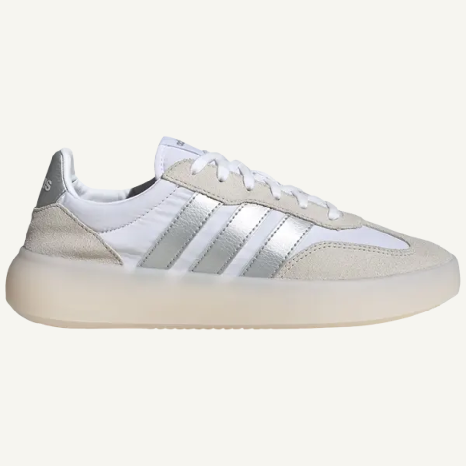 Adidas Women's White/Matte Silver Barreda Decode Sneakers, JI2321 (No Box)