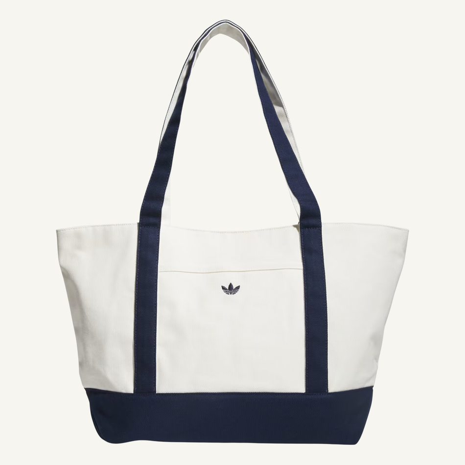 Adidas Originals Women's White/Navy Trefoil Canvas Court Tote Bag, KL3550