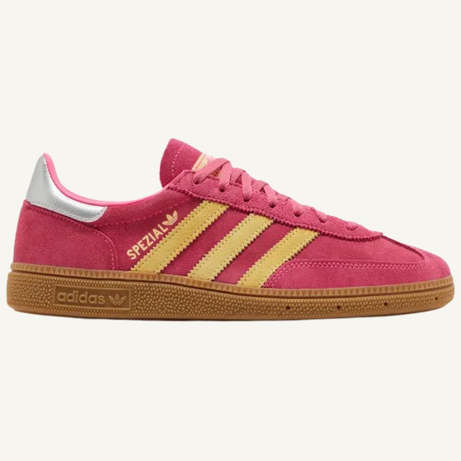 Adidas Originals Women's Pink/Yellow Handball Spezial Sneakers, JI1407 (No Box)
