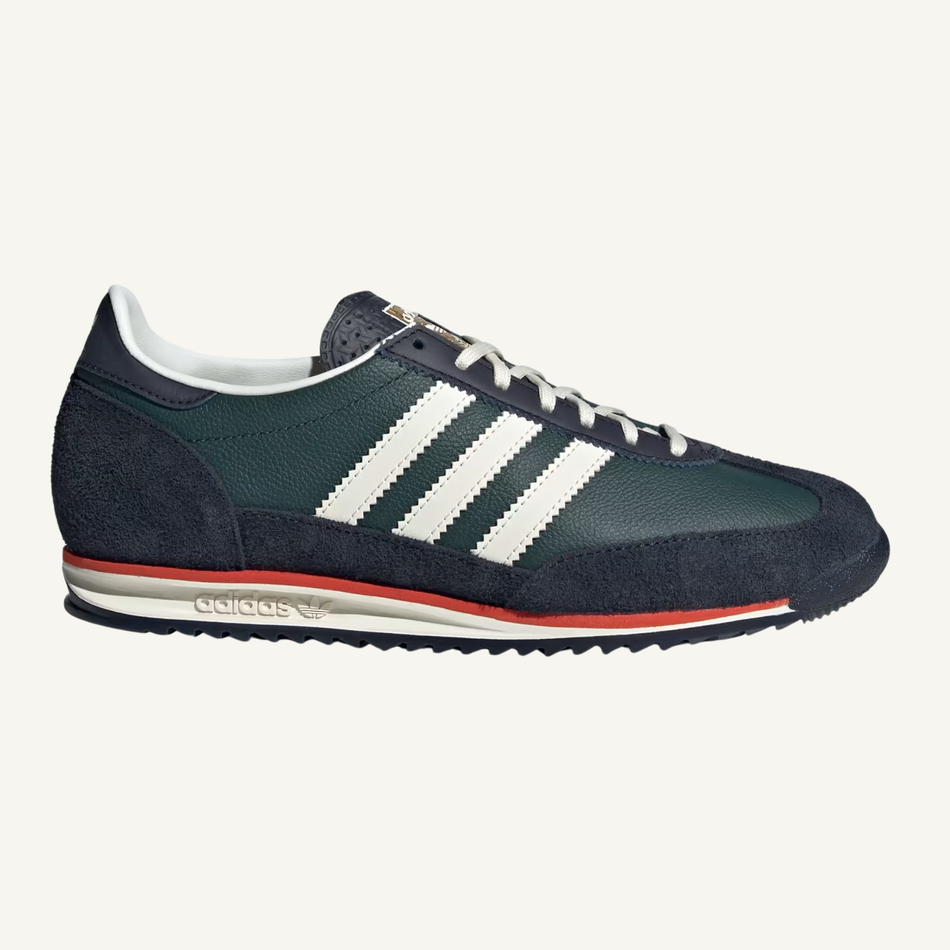 Adidas Originals Women's Green/Off-White SL 72 OG Sneakers, IF1938 (No Box)