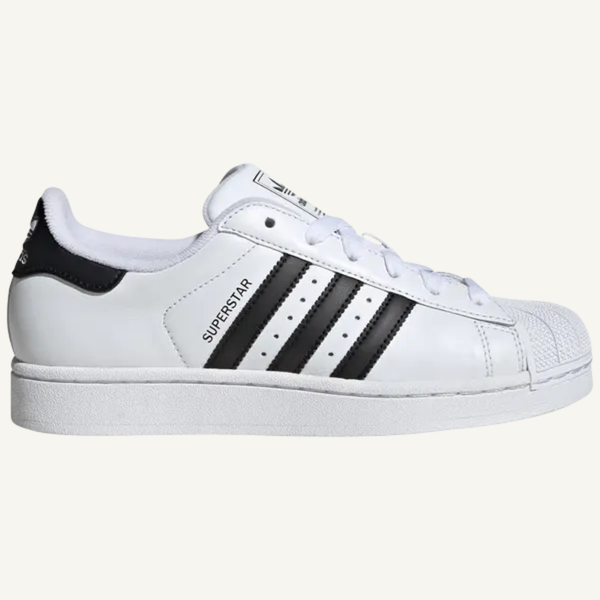 Adidas Women's White/Black Superstar II Sneakers, JH7032