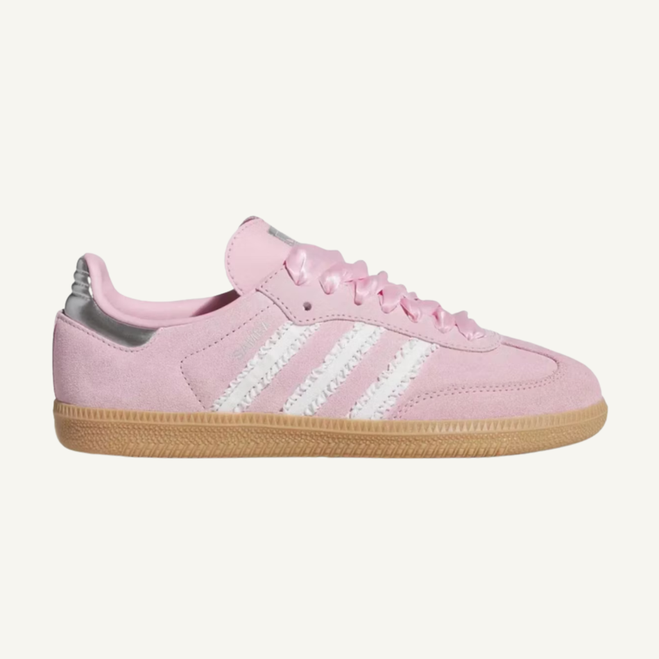 Adidas Originals Kids Pink Samba OG 'Ribbon' Shoes, KJ2354
