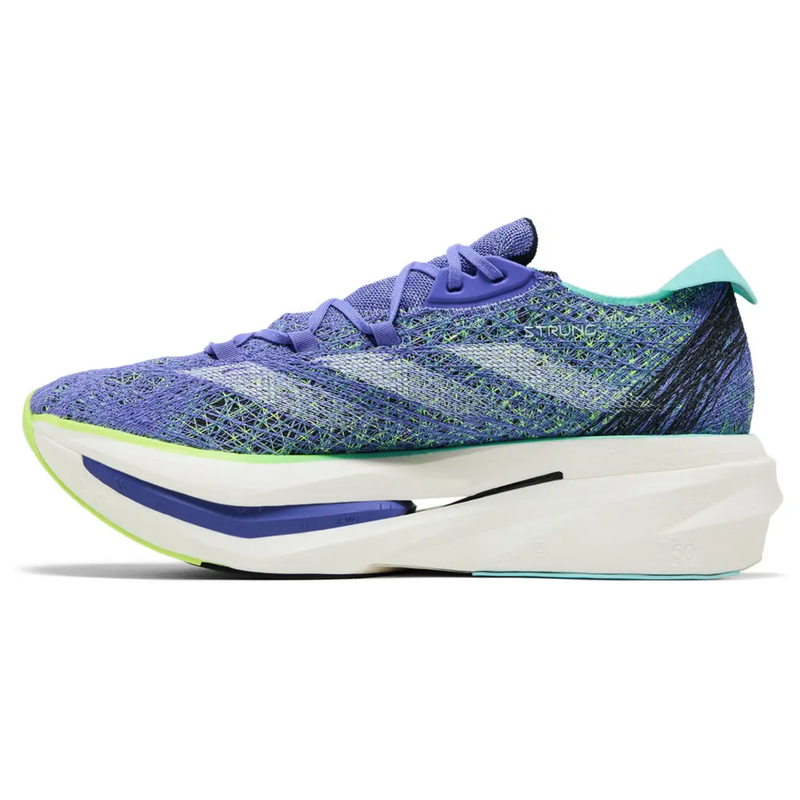 Zapatillas Adidas Adizero Prime X 2.0 para hombre, color azul/limón lúcido, IF1209 (sin caja)