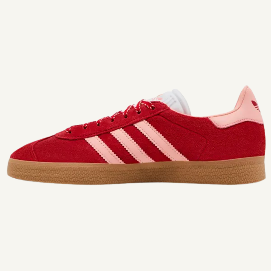 Adidas Originals Women's Red/Pink Gazelle Sneakers, JH7217 (No Box)
