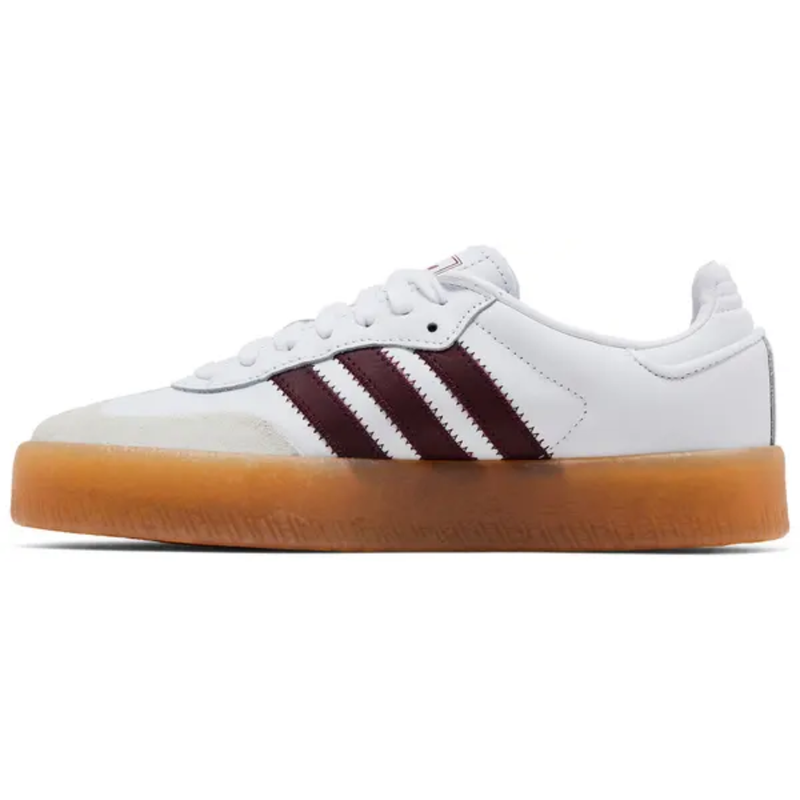 Adidas Originals Women's White/Red Sambae Sneakers, JP5610 (No Box)