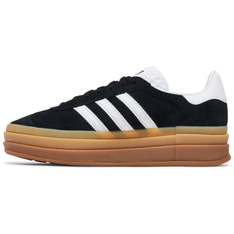 Adidas Originals Women's Black/Gum Gazelle Bold Sneakers, IE0876 (No Box)