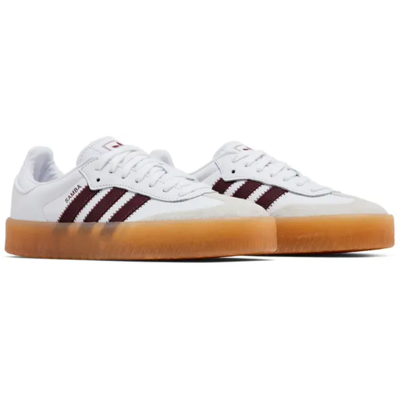 Adidas Originals Women's White/Red Sambae Sneakers, JP5610 (No Box)