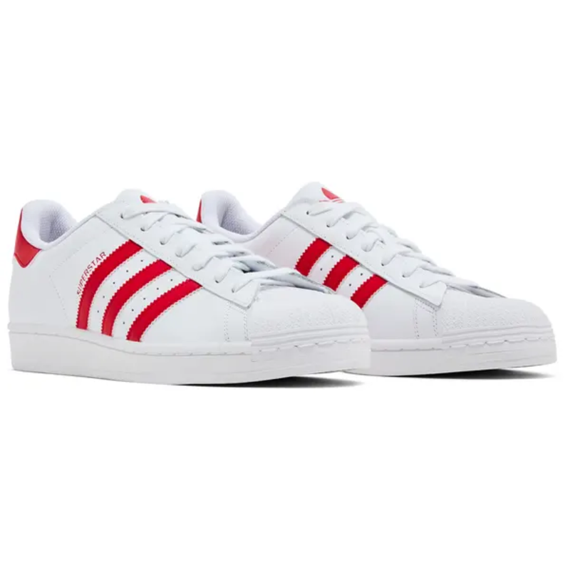Zapatillas Adidas Originals Superstar blancas/rojas para hombre, IG9367 (sin caja)