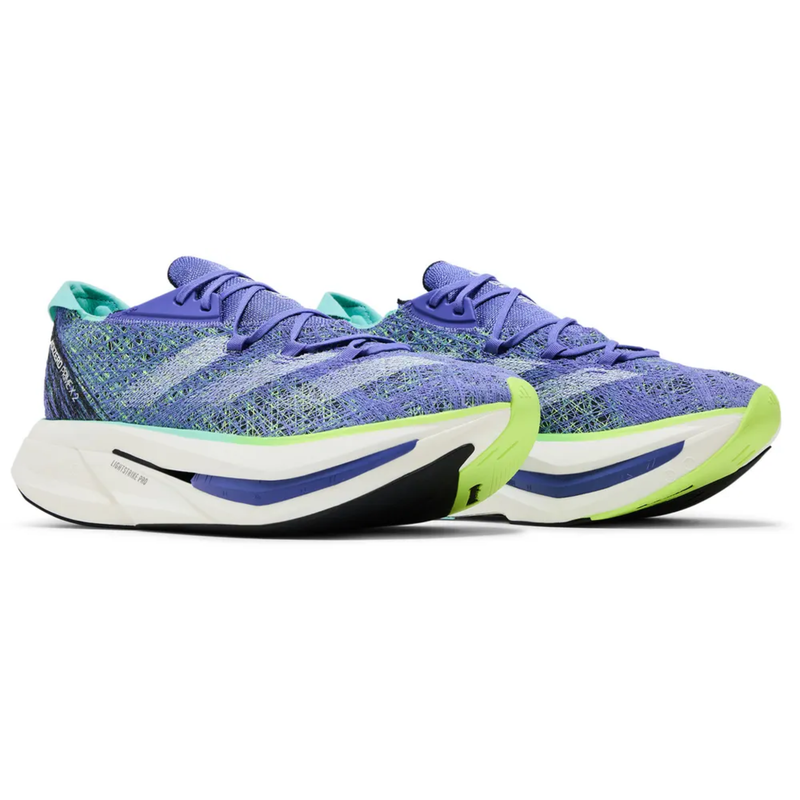 Zapatillas Adidas Adizero Prime X 2.0 para hombre, color azul/limón lúcido, IF1209 (sin caja)