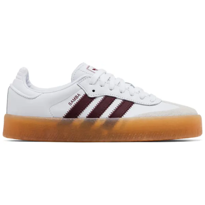 Adidas Originals Women's White/Red Sambae Sneakers, JP5610 (No Box)