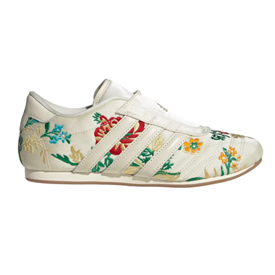 Adidas Originals Women's Cream/Floral Taekwondo Sneakers, JR3705 (No Box)