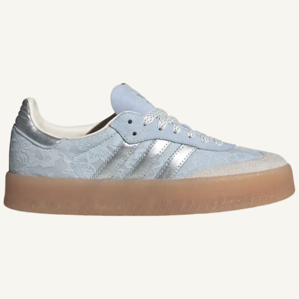 Adidas x Liberty London Women's Silver Sambae Sneakers, IH1967