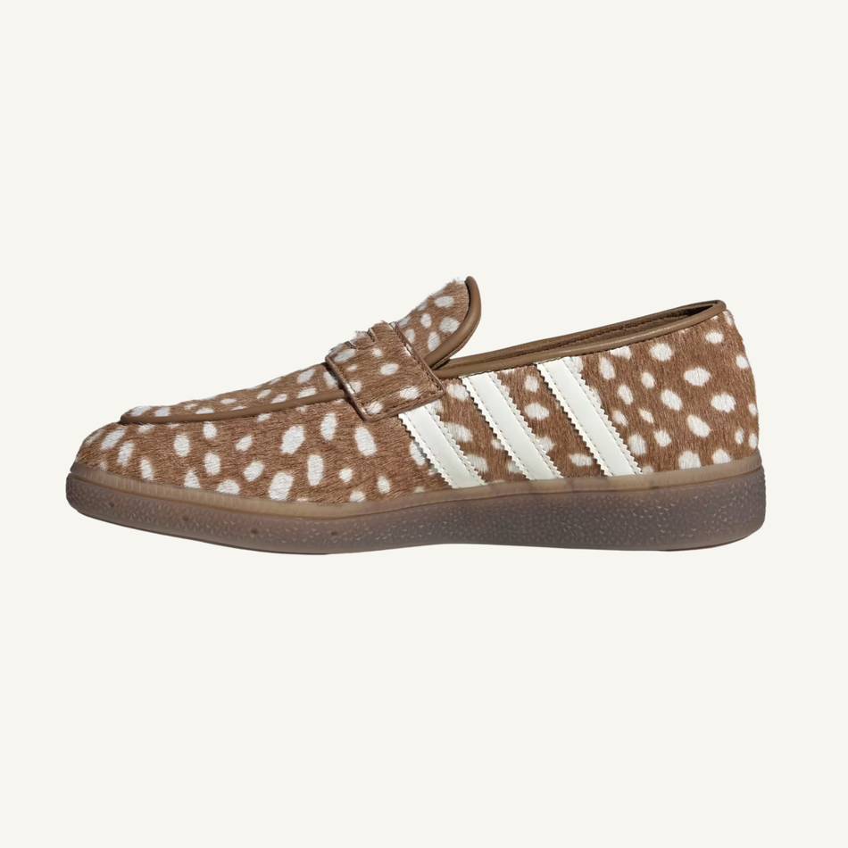 Adidas Originals Women's Brown/Bambi Print Handball Spezial Loafer, KK0920