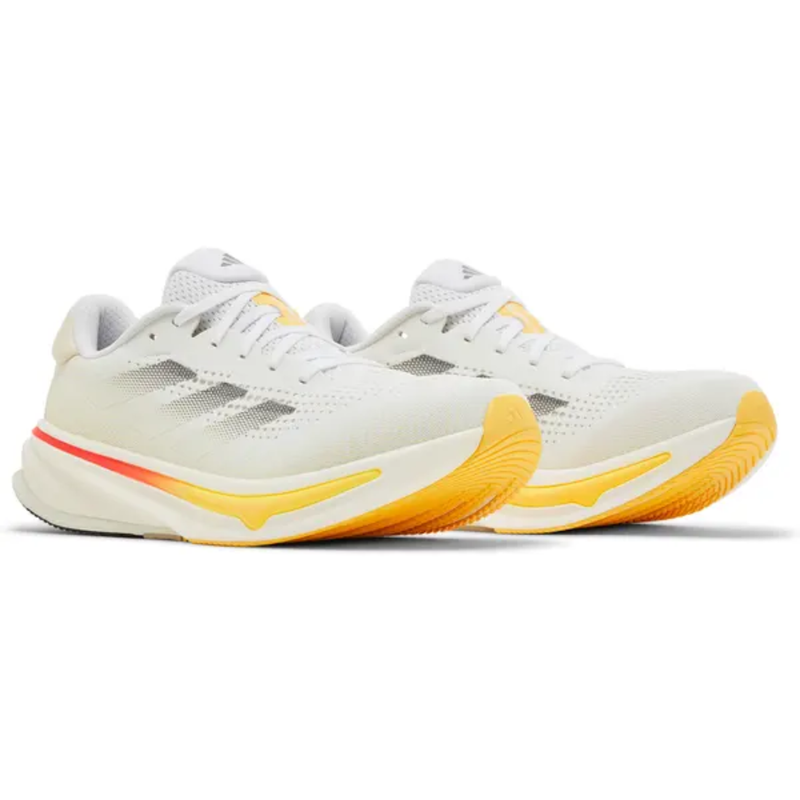 Adidas Men's White/Iron/Spark Supernova Rise Sneakers, IH7613 (No Box)