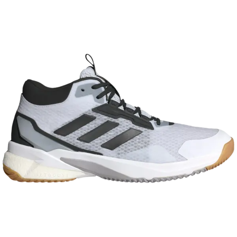 Adidas Men's White/Black Crazyflight 5 Mid Indoor Sneakers, IH7720 (No Box)
