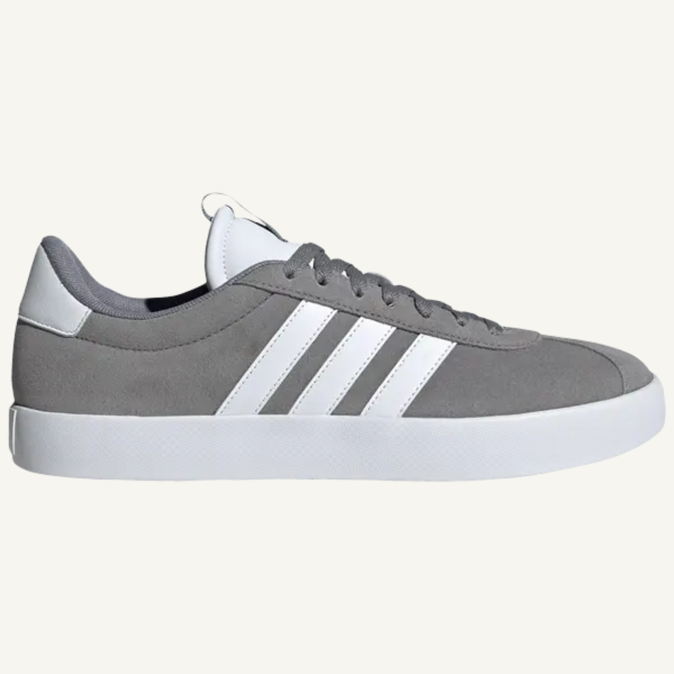 Adidas Men's Grey/White VL Court 3.0 Sneakers, ID6276