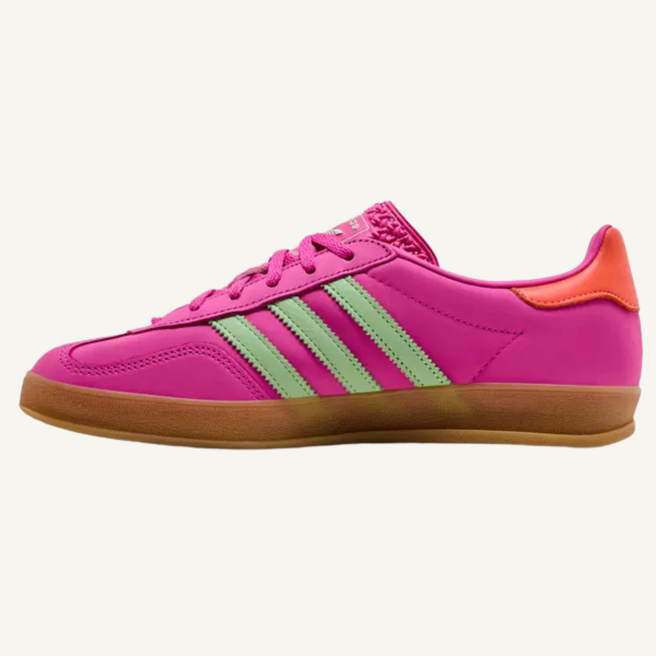 Adidas Originals Women's Purple/Green Gazelle Indoor Shoes, JI2718 (No Box)