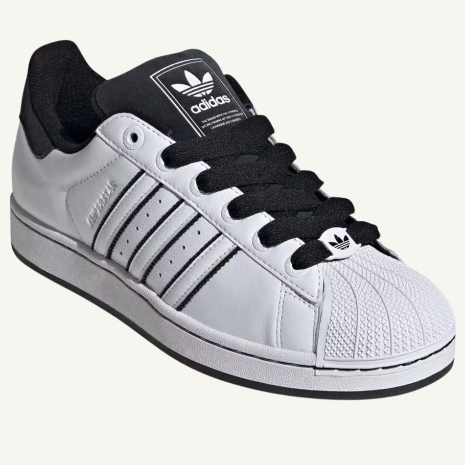 Adidas Originals Men's White/Black Superstar 2 Sneakers, JH5469 (No Box)