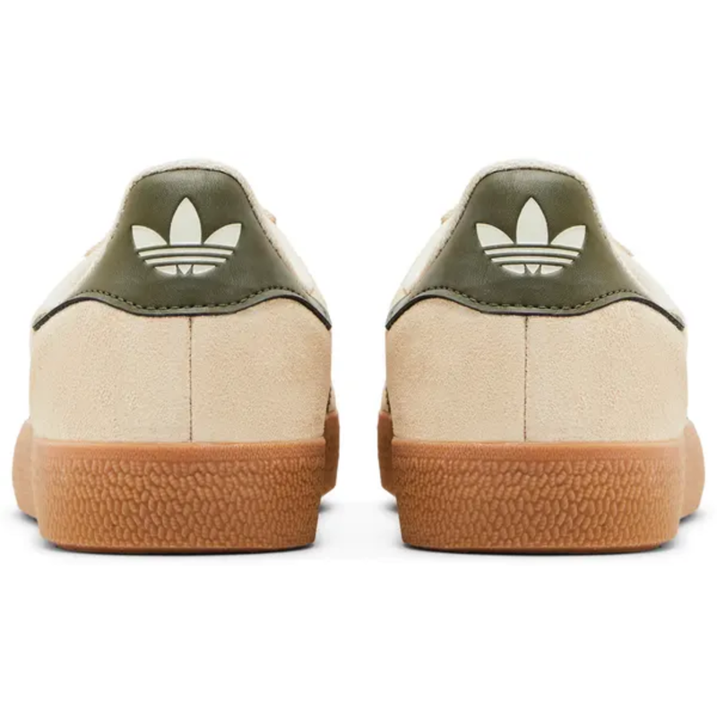 Adidas Originals Men's Cream/Olive Gazelle ADV Sneakers, IH3351 (No Box)