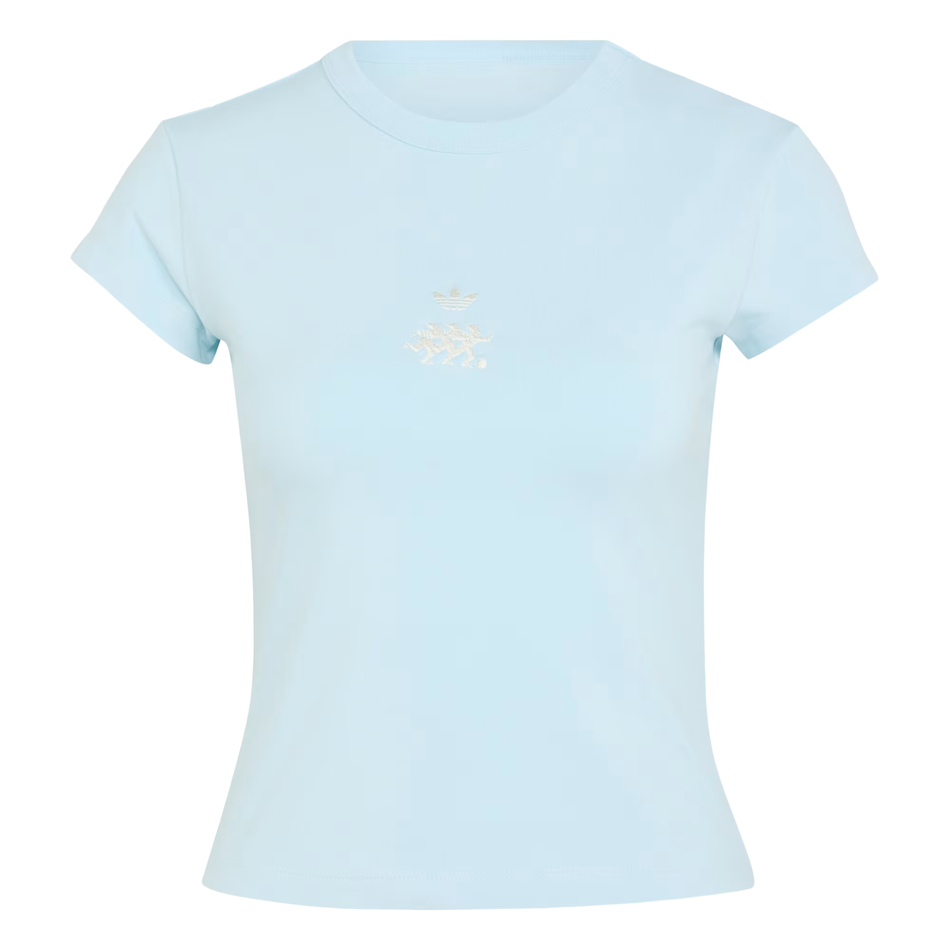 Adidas Originals Women's Ice Blue Baby Tee, KU9200