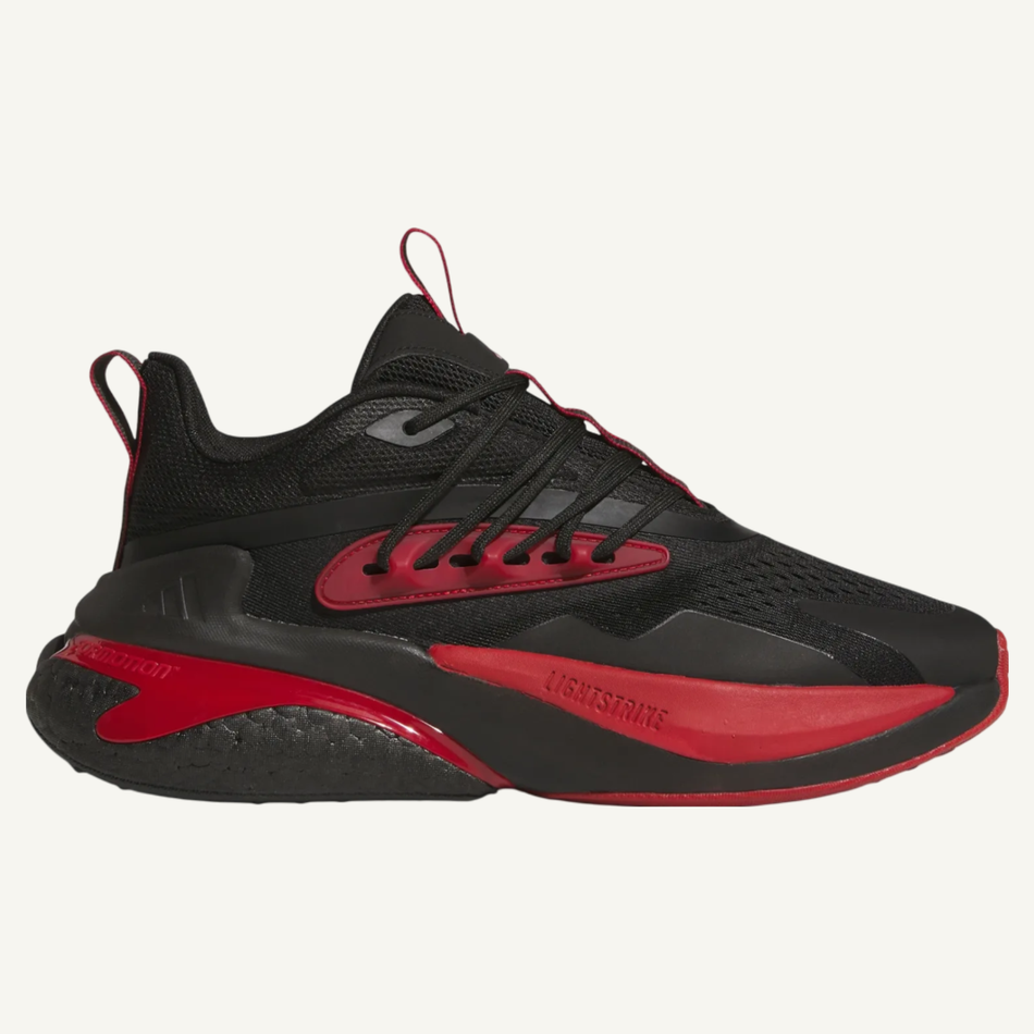 Adidas Men's Black/Red AlphaBoost V2 Sneakers, IH3884 (No Box)