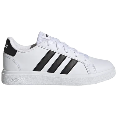 Adidas Kids White/Black Grand Court 2.0 Sneakers, GW6511 (No Box)