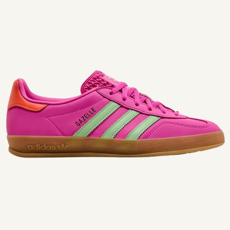 Adidas Originals Women's Purple/Green Gazelle Indoor Shoes, JI2718 (No Box)