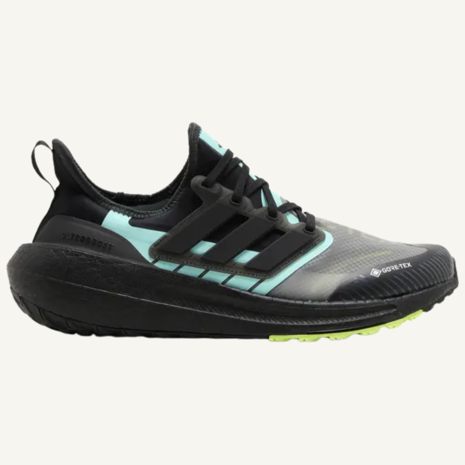 Adidas Men's Black/Aqua UltraBoost Light GORE-TEX Sneakers, IE1683 (No Box)