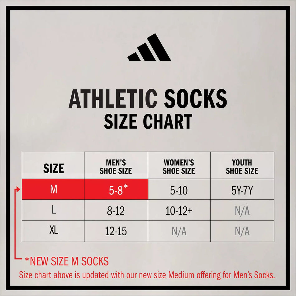 Adidas Originals White 6 Pairs Cushioned Crew Socks