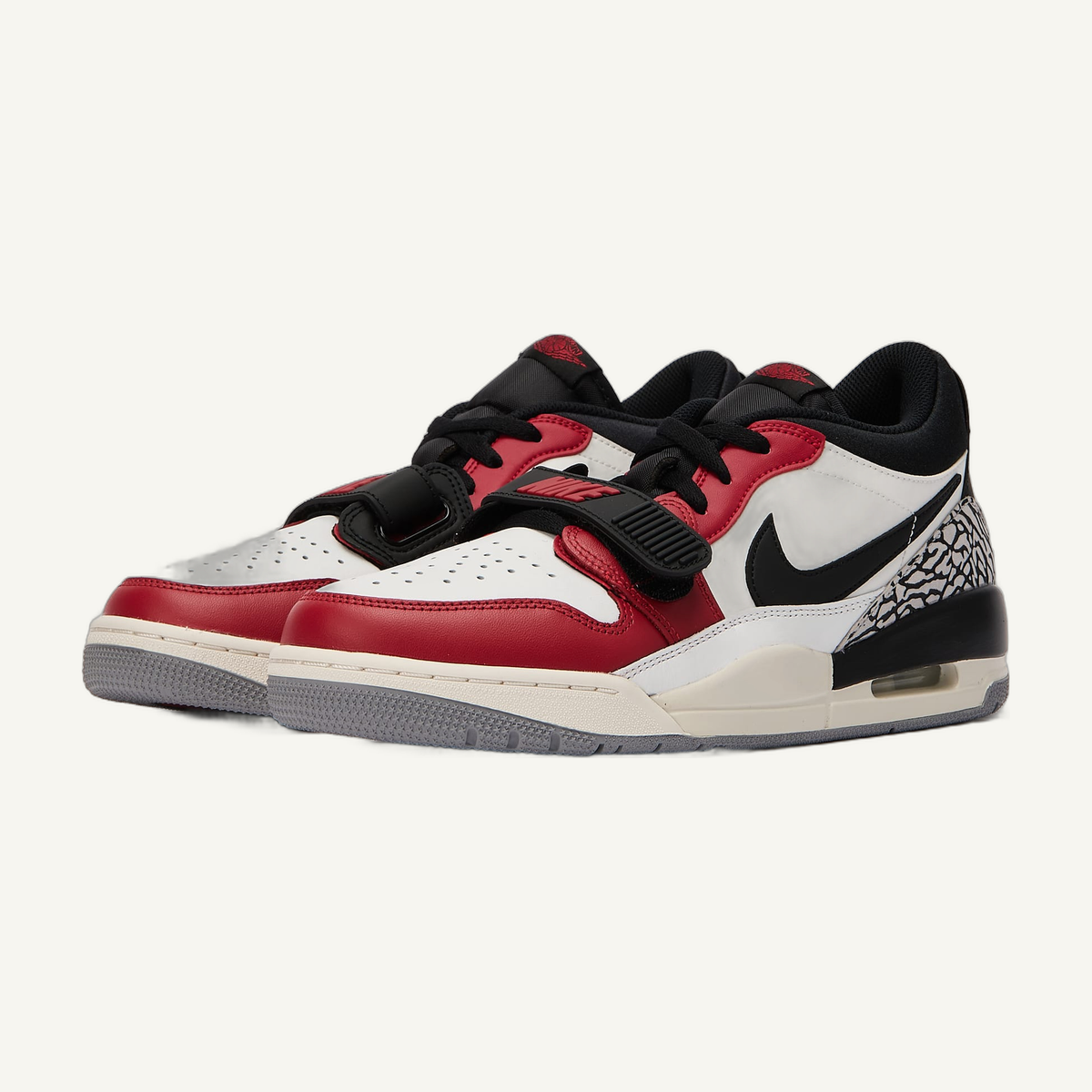 Jordan Men's Summit White/Varsity Red Air Jordan Legacy 312 Low Sneakers, CD7069 106