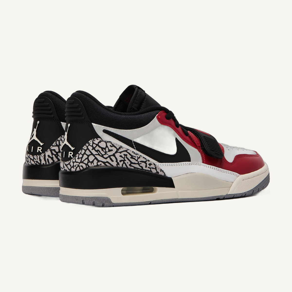 Jordan Men's Summit White/Varsity Red Air Jordan Legacy 312 Low Sneakers, CD7069 106