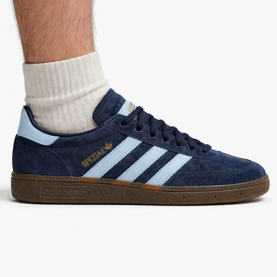 Zapatillas Adidas Originals Handball Spezial Hombre, Collegiate Navy / Clear Sky / Gum, BD7633