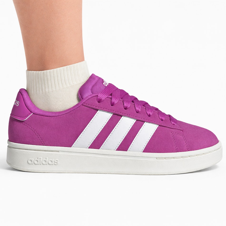 Adidas Grand Court Alpha para mujer, moradas, JH7231
