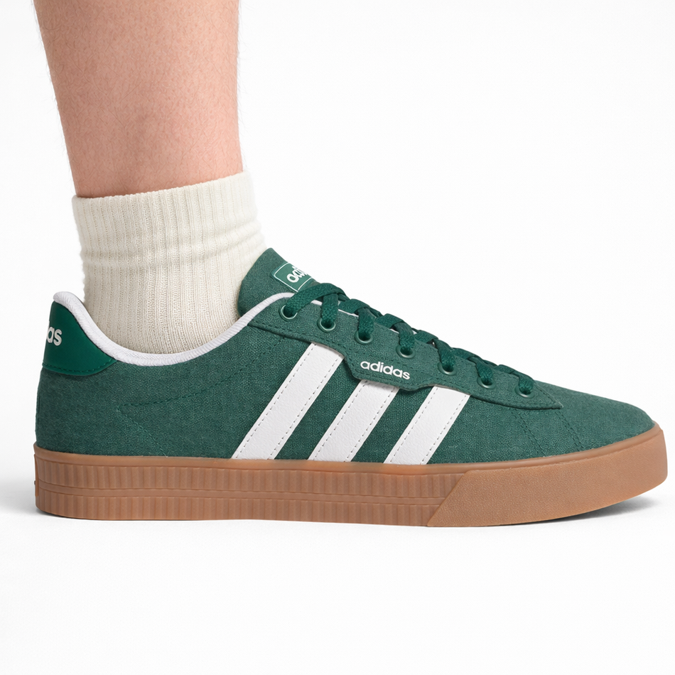 Zapatillas Adidas Daily 3.0 para hombre, verde universitario, IF7487