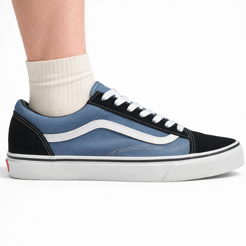 Zapatillas Vans Old Skool para hombre en azul marino, VN000D3HNVY