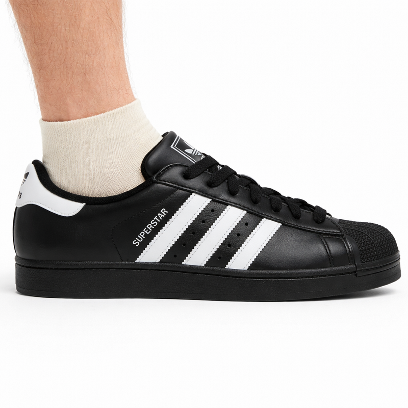 Zapatillas Adidas Originals Superstar II negras para hombre, JI0079