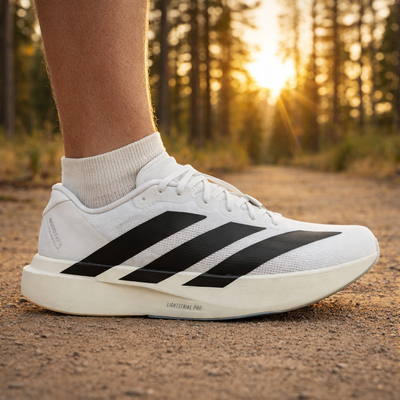 Adidas Men's White Adizero EVO SL Sneakers, JH6206