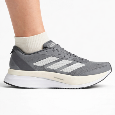 Adidas Women's Grey/Carbon Adizero Boston 11 Sneakers, GV7069 (No Box)