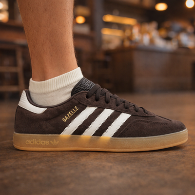 Adidas Originals Brown Gazelle Indoor Sneakers, HQ5152